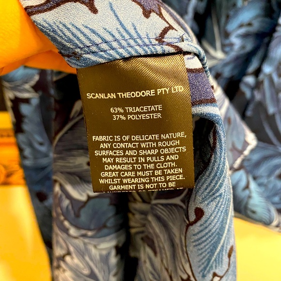 Scanlan Theodore |Brand new without tag Leaf Printed MIDI Dress - Picture 7 of 8